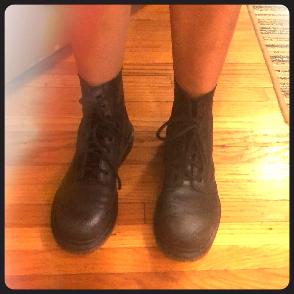 Doc Marten Black Glitter Boots